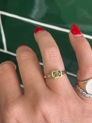 Australian Parti Sapphire Ring in 9ct Yellow Gold