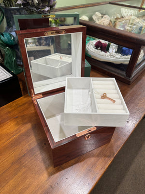 Small Jewellery Box - Mahogany