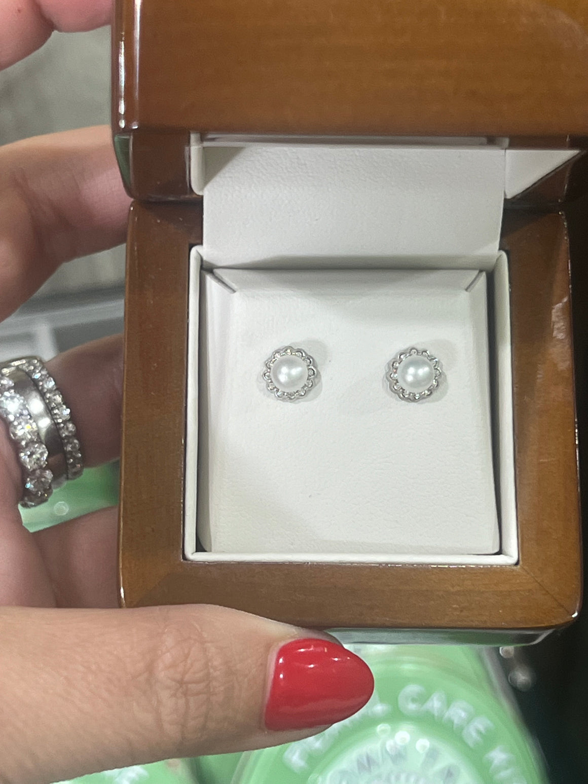 Australian South Sea Pearl and Diamond Earrings in 18ct White Gold