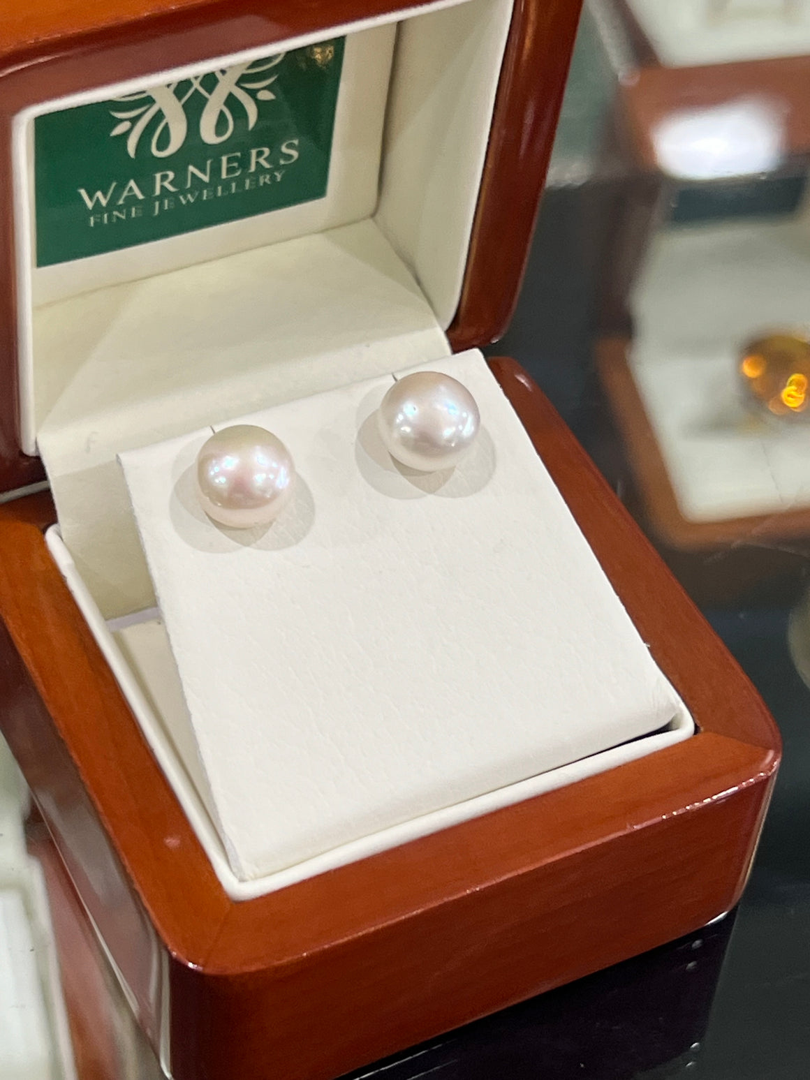 Special Pearl Studs - 9mm - Sterling Silver