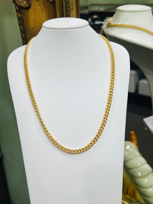 Gold Curb Link Chain