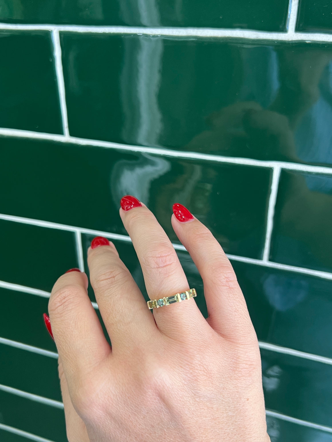 Australian Sapphire Ring 9ct Yellow Gold