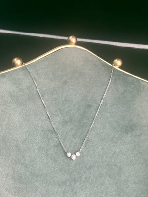 Diamond Necklace in 9ct White Gold