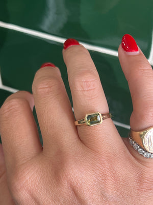 Australian Parti Sapphire Ring in 9ct Yellow Gold