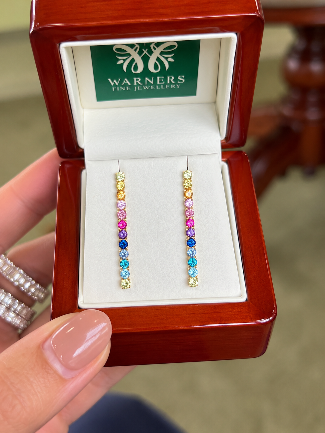 Rainbow Earrings in 9ct Yellow Gold
