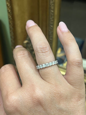 Half Set Diamond Band in Platinum (1.20ct)