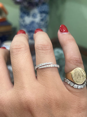 Diamond Wrap Ring in 18ct White Gold