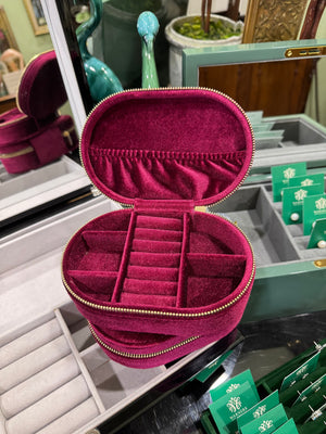 Travel Case - Merlot Velvet