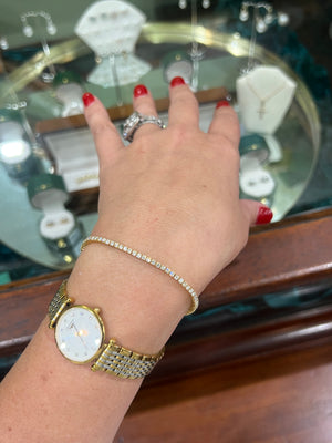 Diamond Set Tennis Bracelet in 18ct Yellow Gold (2.05ct)